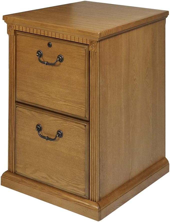 Martin Furniture Huntington Oxford 2 Drawer File Cabinet, Wheat - Fully Assembled
