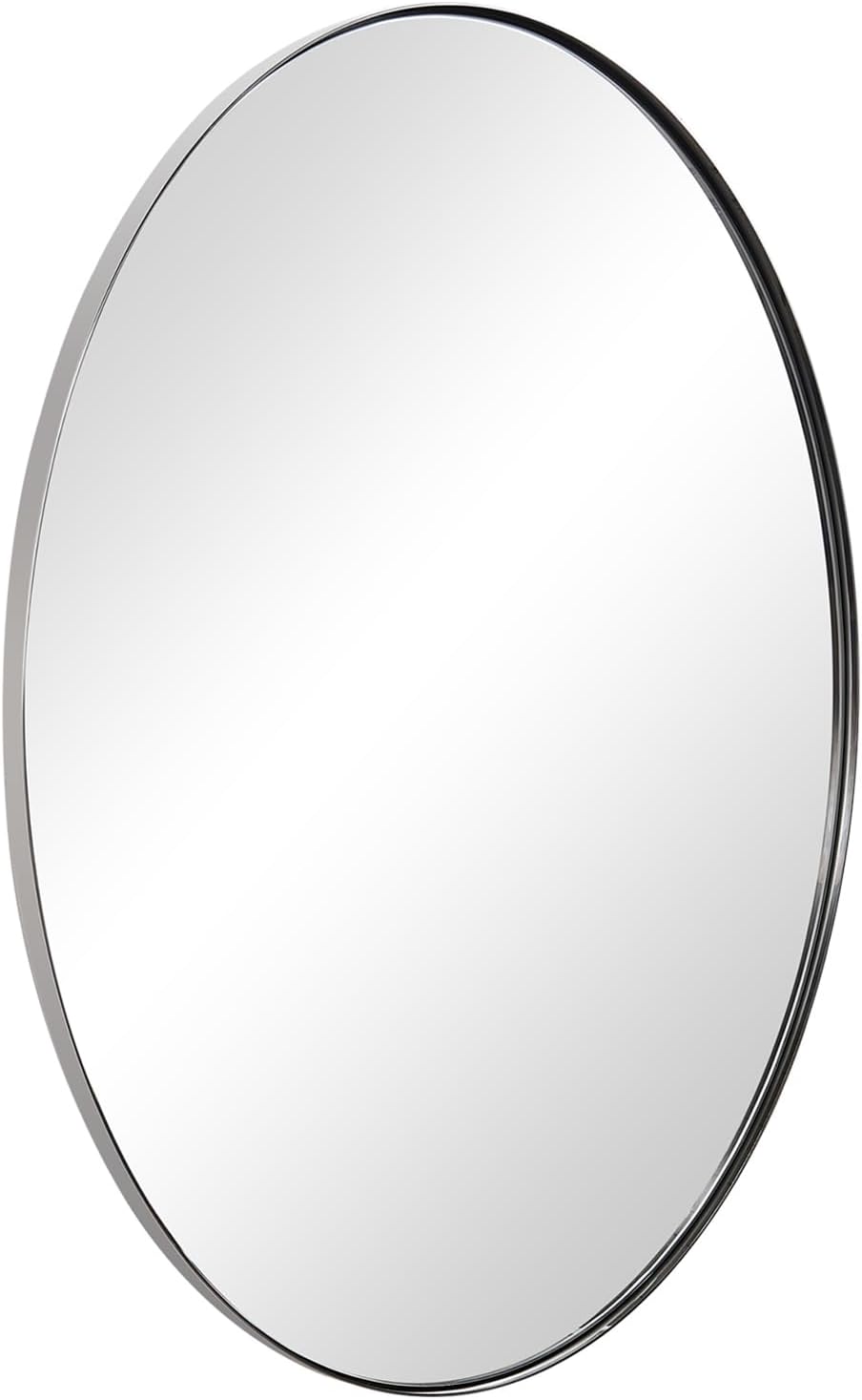 ANDY STAR Gold Oval Mirrors for Bathroom, 22x30 Inch Brushed Gold Stainless Steel Metal Framed Oval Wall Mirror, Modern Vanity Mirror Wall Mount Horizontal or Vertical