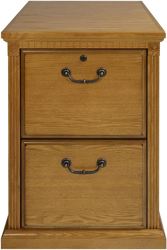 Martin Furniture Huntington Oxford 2 Drawer File Cabinet, Wheat - Fully Assembled