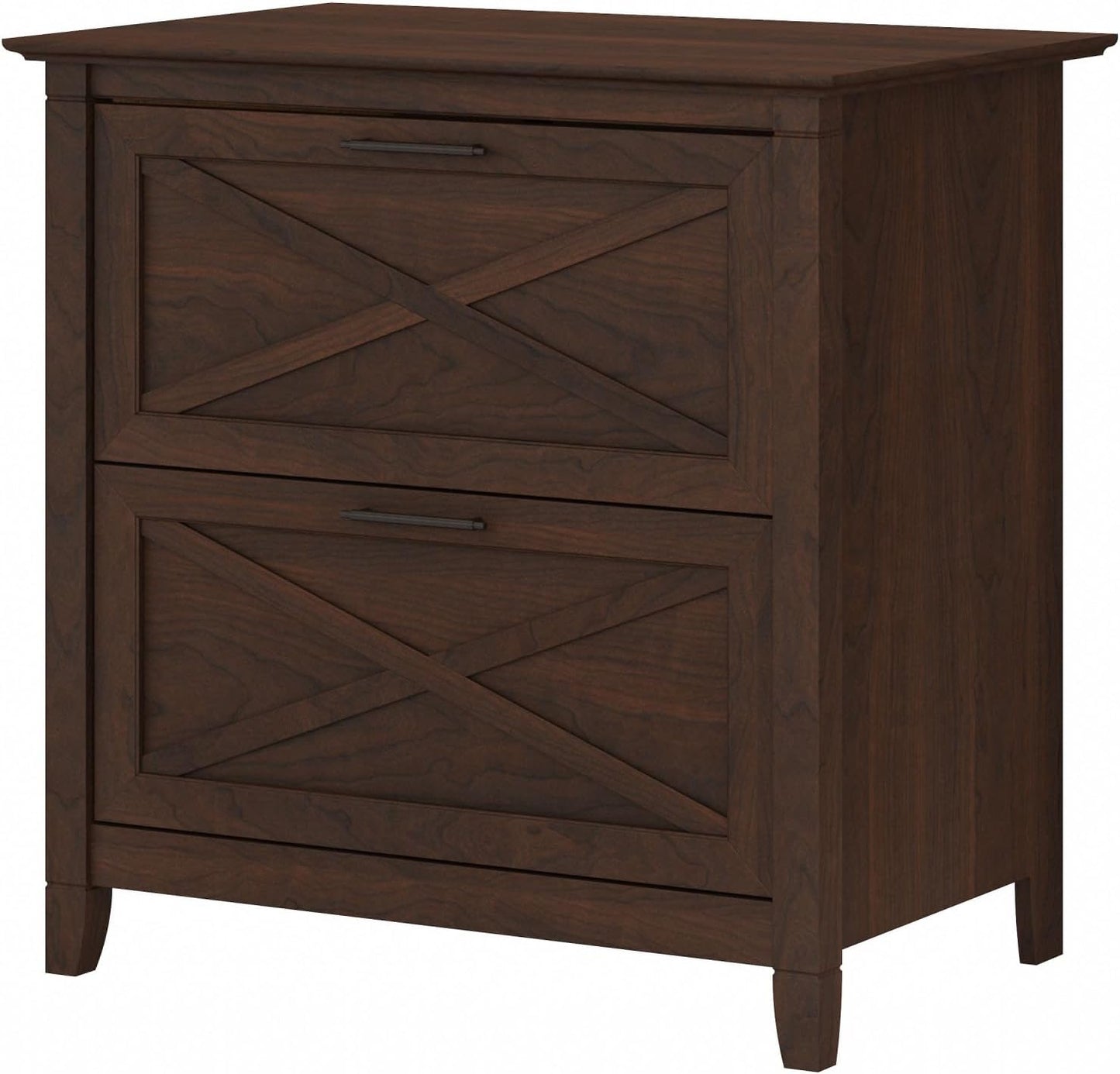 Bush Furniture Key West Lateral File Cabinet, Modern Farmhouse 2 Drawer File Cabinet for Home Office