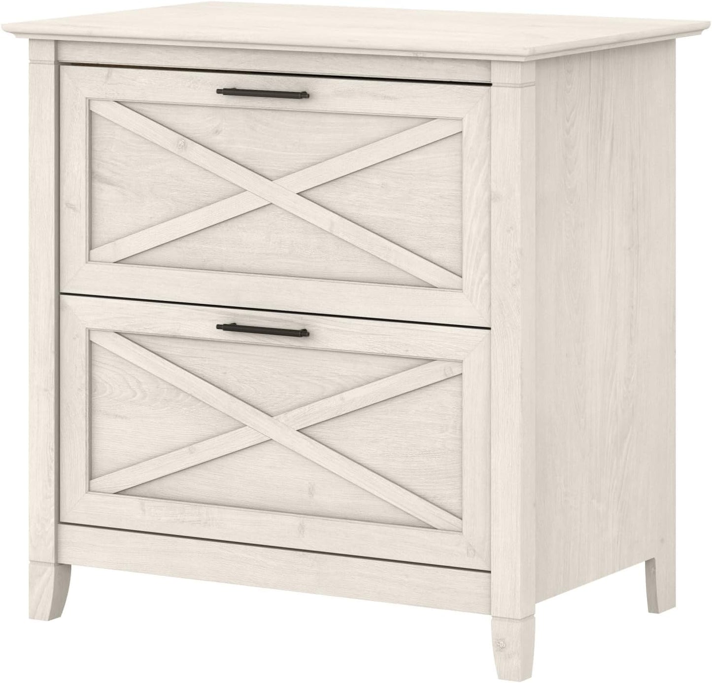 Bush Furniture Key West Lateral File Cabinet, Modern Farmhouse 2 Drawer File Cabinet for Home Office